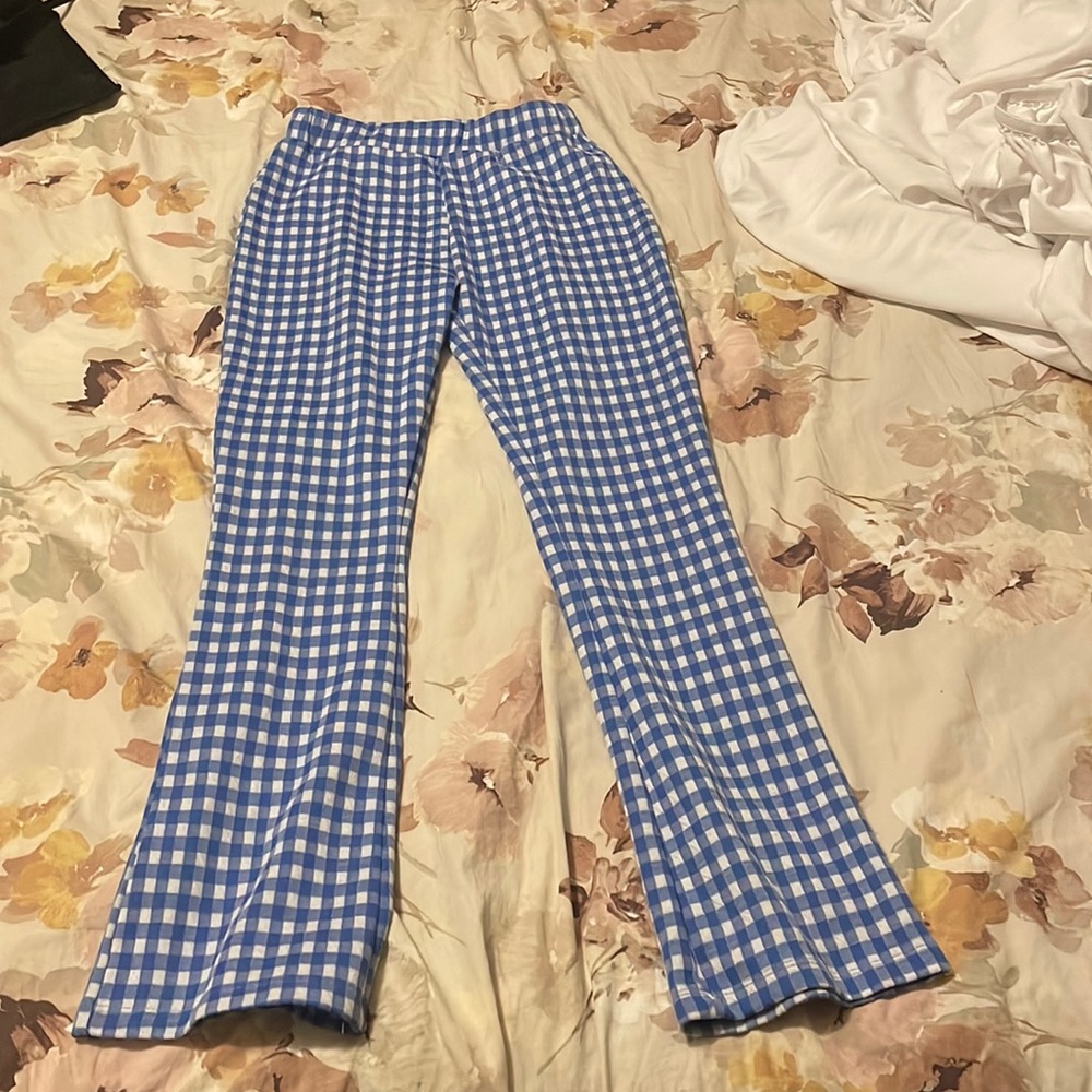 Urban outfitters blue plaid pants S